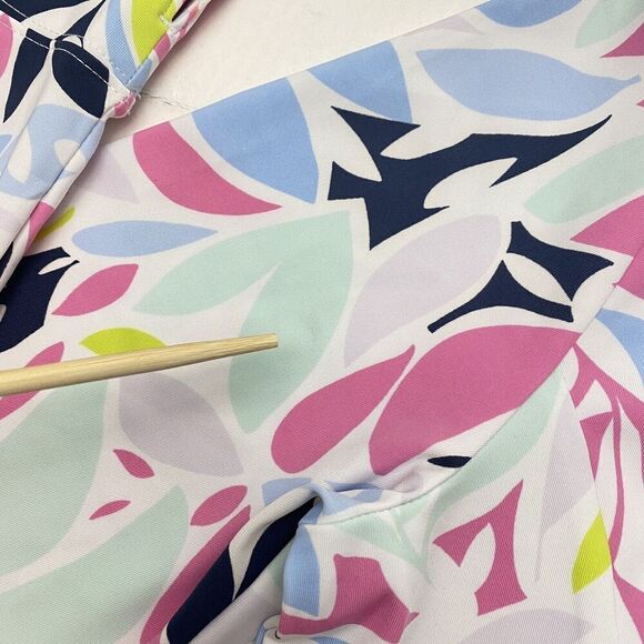 Tommy Bahama Printed Lng Slv 1/2 Zip Neck Knit UPF 50 Golf Top Polo Large - Picture 3 of 14